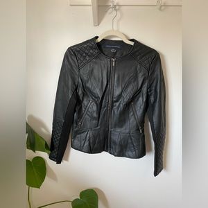 French connection vegan leather Moto jacket